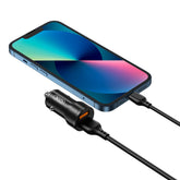 XO CC48 Smart Μεταλλικός Διπλός Φορτιστής Αυτοκινήτου USB Universal